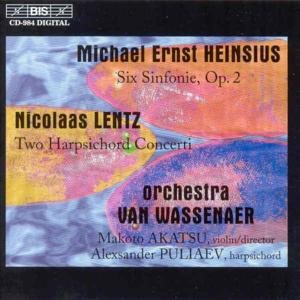 Heinsius / Lentz / Orch Van Wassenaer - 6 Sinfonie / 2 Hpschd Cti 1CD