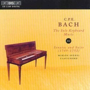 Bach,c.p.e. / Spanyi - Solo Keyboard Music 10 1CD