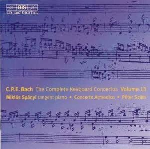Bach,c.p.e. / Spanyi / Szuts / Concerto Armonico - Complete Keyboard Concertos 13 1CD