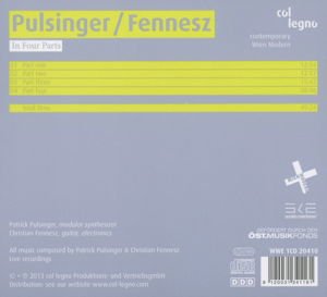 Pulsinger, Patrick / Fennesz, Christian - In four Parts - Tribute to John Cage col legno Klassisk 1CD