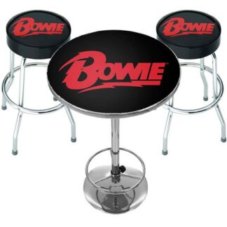DAVID BOWIE Logo Bar Set (Table & 2 X Bar Stools) Merch