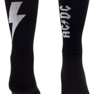 AC/DC AC/DC Lightning Strikes Crew Socks - Large Merch