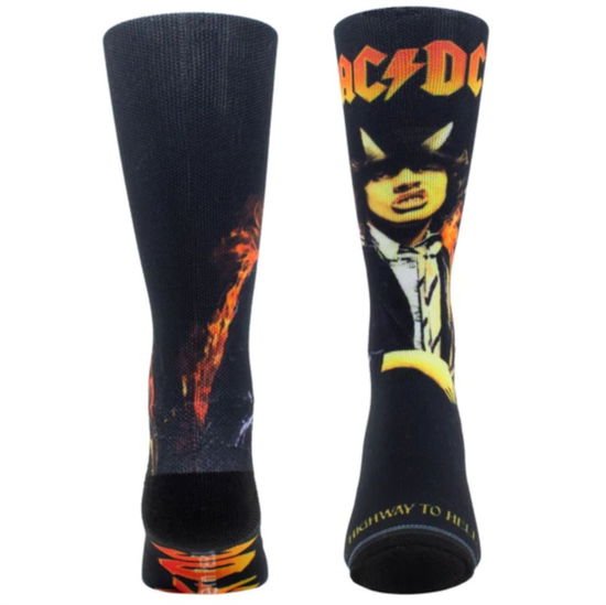 AC/DC - AC/DC Unisex Crew Socks: Highway To Hell Sublimation (Black) (UK Size 6.5 - 11)