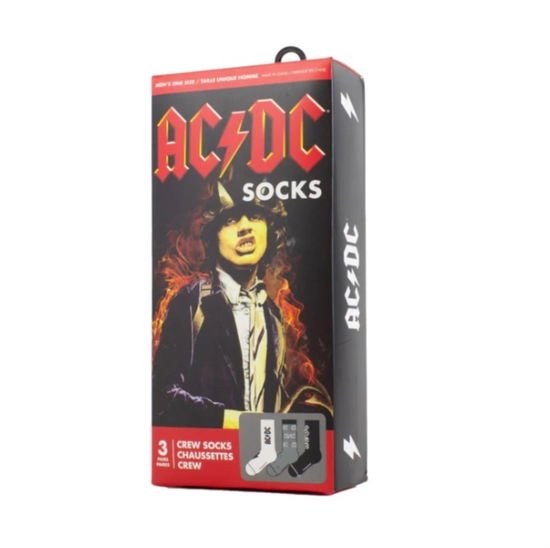 AC/DC - Ac/Dc Socks 3 Pack In Gift Box (One Size)