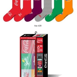COCA COLA Coca Cola Giftbox Vending Machine 6 Pack Socks (One Size) Merch