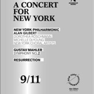NEW YORK PHILGILBERT Concert For New York 911 New York Philharmonic Gilbert Blu-ray