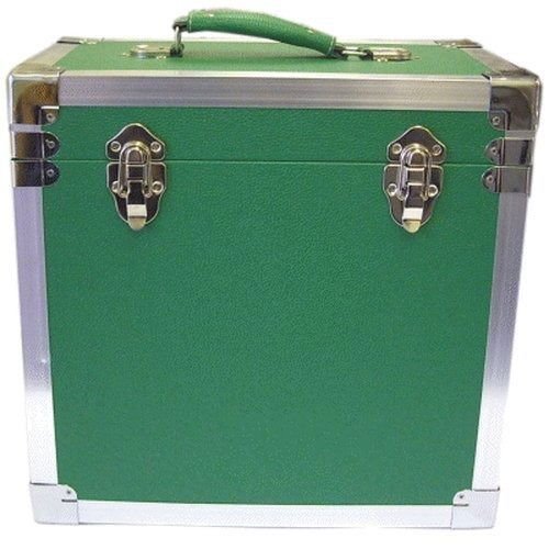 Green - 50 LP Record Storage Carry Case 1LP