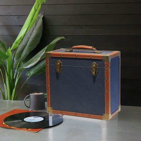 Tan Cloth - Lp Record Storage Carry Case Tan Cloth