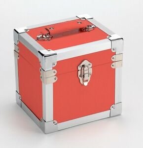 Red - 7 Inch 50 Record Storage Carry Case 1LP