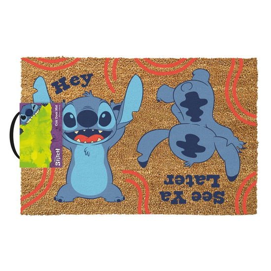 DISNEY Lilio And Stitch Hey / See Ya Later Door Mat Merch