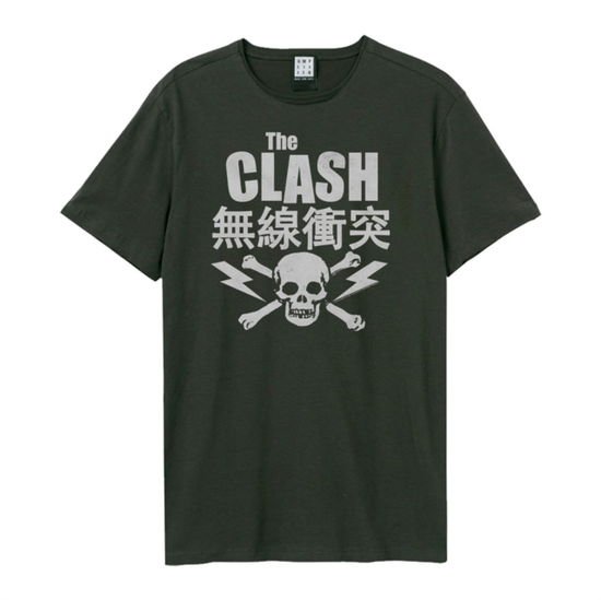CLASH Clash Bolt Amplified X Large Vintage Charcoal T Shirt Merch