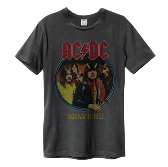 AC/DC - AC/DC Highway To Hell Amplified Vintage Charcoal Small T Shirt