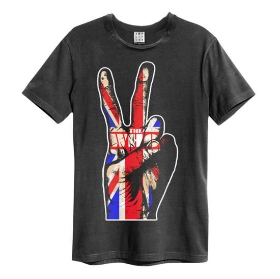 The Who - The Who Union Jack Hand Amplified Vintage Charcoal Xx Large T Shirt