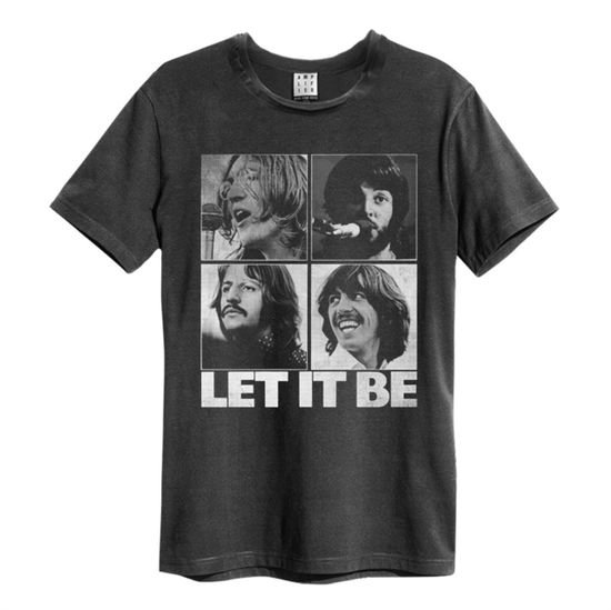 BEATLES Beatles Let It Be Amplified Vintage Charcoal X Large T Shirt Merch