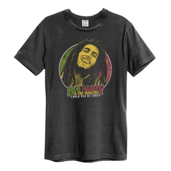 BOB MARLEY Bob Marley Will You Be Loved Amplified Vintage Charcoal Medium T Shirt Merch
