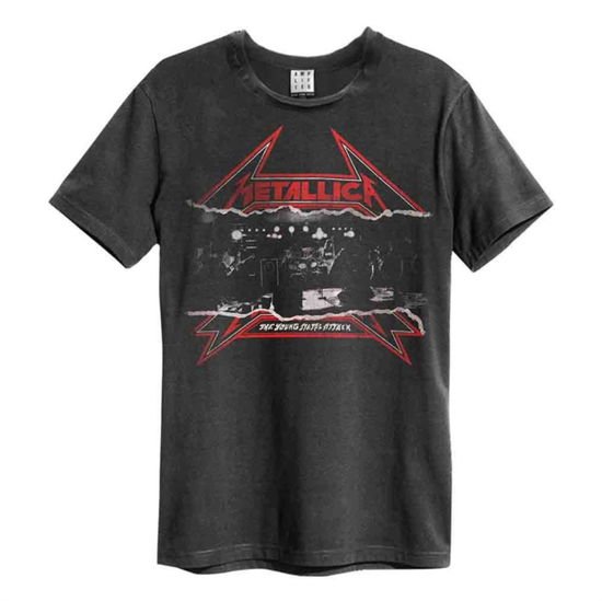 Metallica - Metallica - Young Metal Attack Amplified Vintage Charcoal XX Large T Shirt