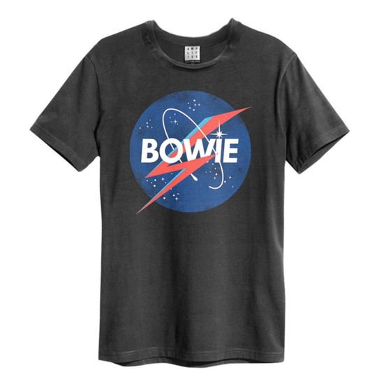 David Bowie - David Bowie - The The Moon Amplified Vintage Charcoal Large T-Shirt