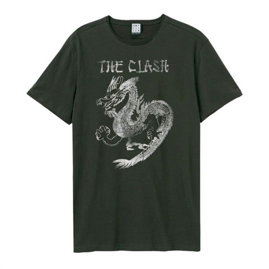 CLASH Clash - New Dragon Amplified Xx Large Vintage Charcoal T Shirt Merch