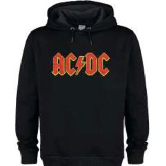AC/DC AC/DC Logo Amplified Black X Large Hoodie Sweatshirt Merch