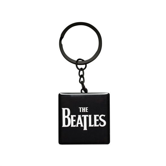 BEATLES Keyring Metal - The Beatles - Logo (Black) Merch