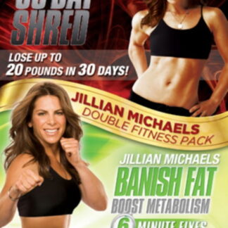 Jillian Michaels Double 30 Dsbanish - Jillian Michaels 30 Day Shred / Banish Fat Boost Metabolism DVD