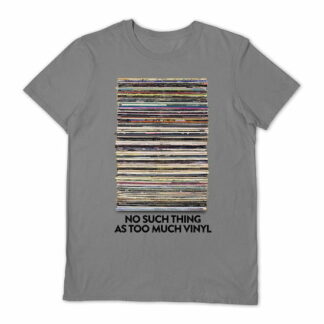 Vinyl Junkie - Too Much Vinyl Grey Small T Shirt