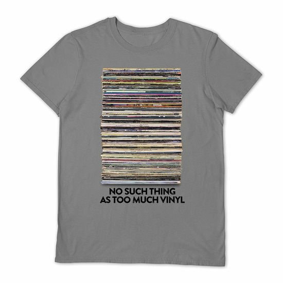 Vinyl Junkie - Too Much Vinyl Grey Medium T Shirt