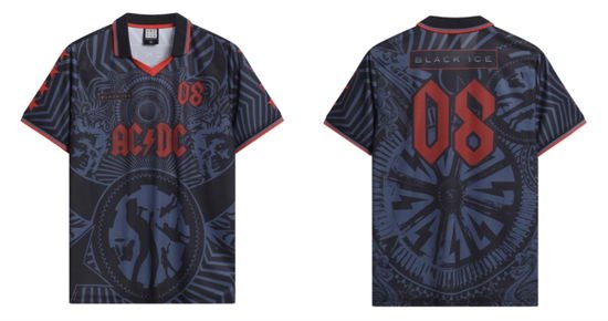 AC/DC Ac/Dc Back In Black Rock Fc Football Shirt Xx-Large Merch