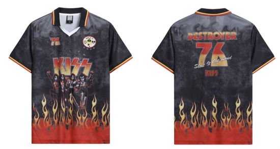 KISS Kiss Destroyer Rock Fc Football Shirt Medium Merch
