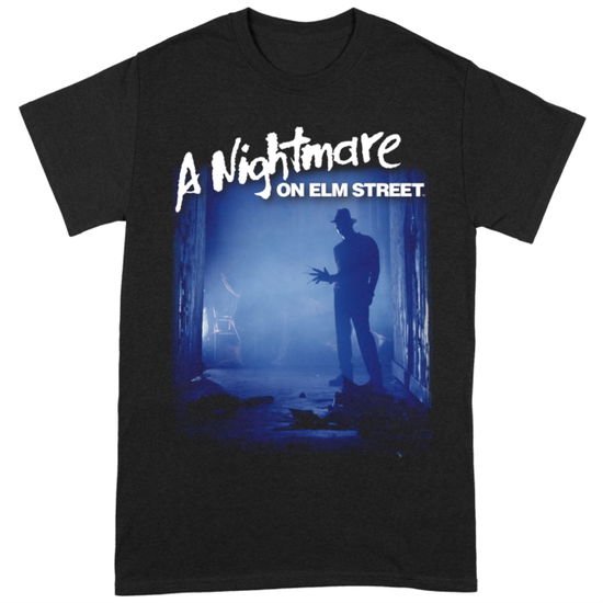 NIGHTMARE ON ELM STREET Freddy Is Waiting X-Large Black T-Shirt Merch
