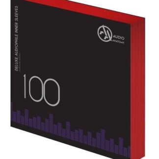 Audio Anatomy - 100 x 12" Deluxe Audiophile Antistatic Inner Sleeves (Red) 1LP