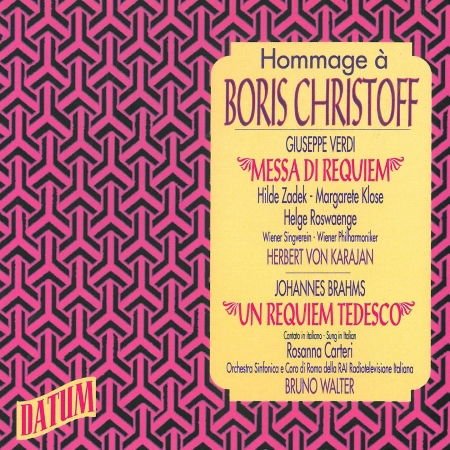 Brahms / Carteri / Karajan - Hommage a Boris Christoff 2CD