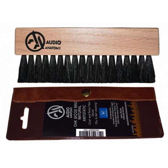 Audio Anatomy - Oak Wood Brush w/ Antistatic Goat and Nylon Fibers (Dry & Wet Cleaning) 1LP