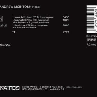 Yarn / Wire - Andrew Mcintosh: Little Jimmy 1CD