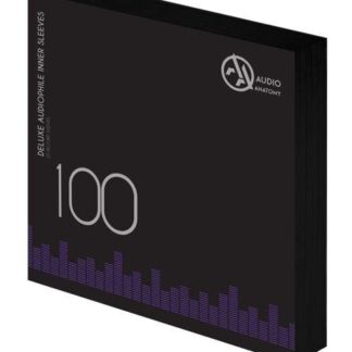 Audio Anatomy - 100 x 12" Deluxe Audiophile Antistatic Inner Sleeves (Black) INNERSLEEVES