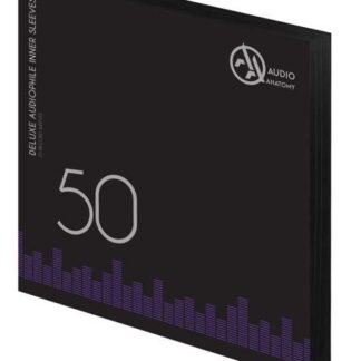 Audio Anatomy - 50 x 12" Deluxe Audiophile Antistatic Inner Sleeves (Black) INNERSLEEVES