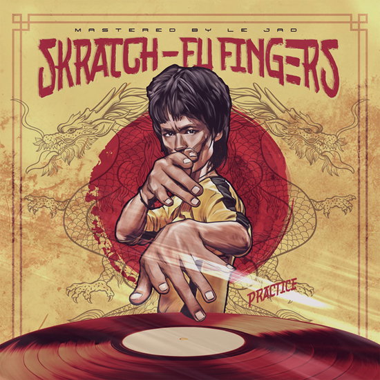 DJ T-KUT - SKRATCH FU-FINGERS PRACTICE 7" BLACK 1-LP 45lik