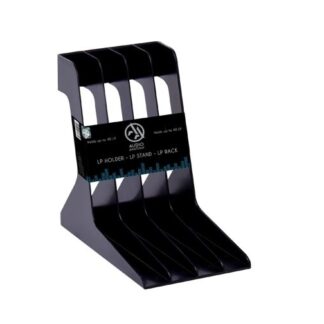 LP STAND - LP HOLDER - LP STAND - LP RACK (SHAPED - HIPS PLASTIC) BLACK 1AKSESUAR