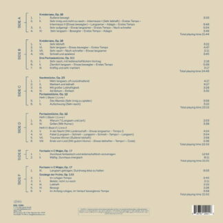 Burkard Schliessmann - Robert Schumann: Fantasies 3-LP