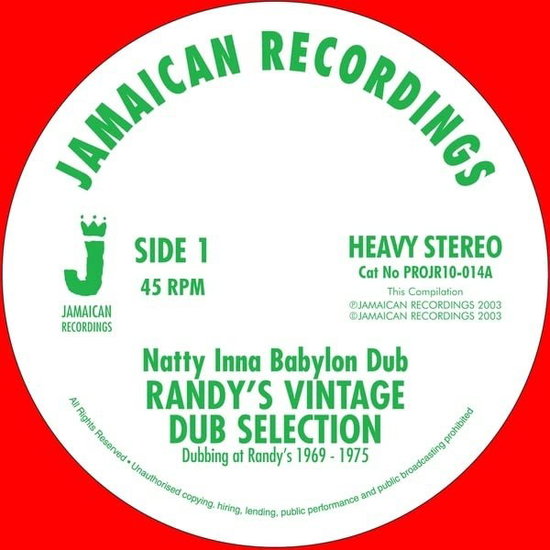 Various - Randy's Vintage Dub Selection (10") 1-Vesair